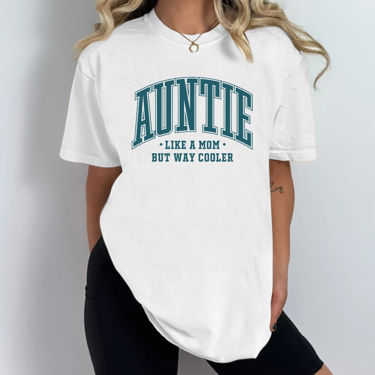 Auntie Like A Mom But Way Cooler Aunt T-Shirts 