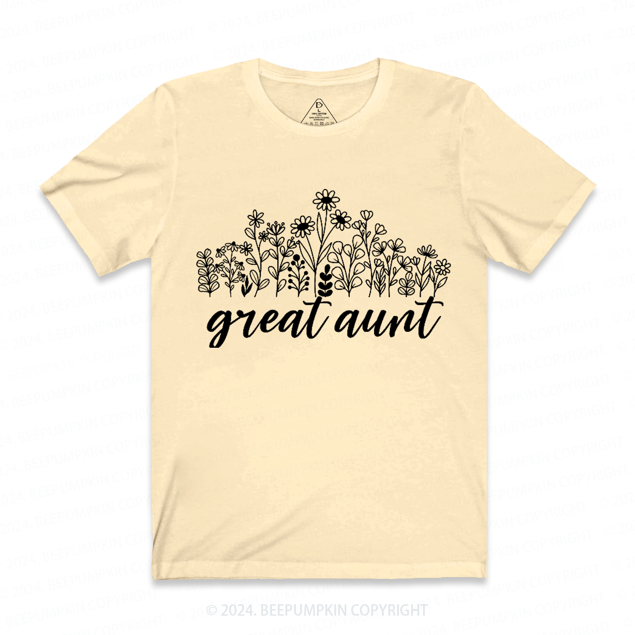 Great Aunt Flowers Aunt T-Shirts 