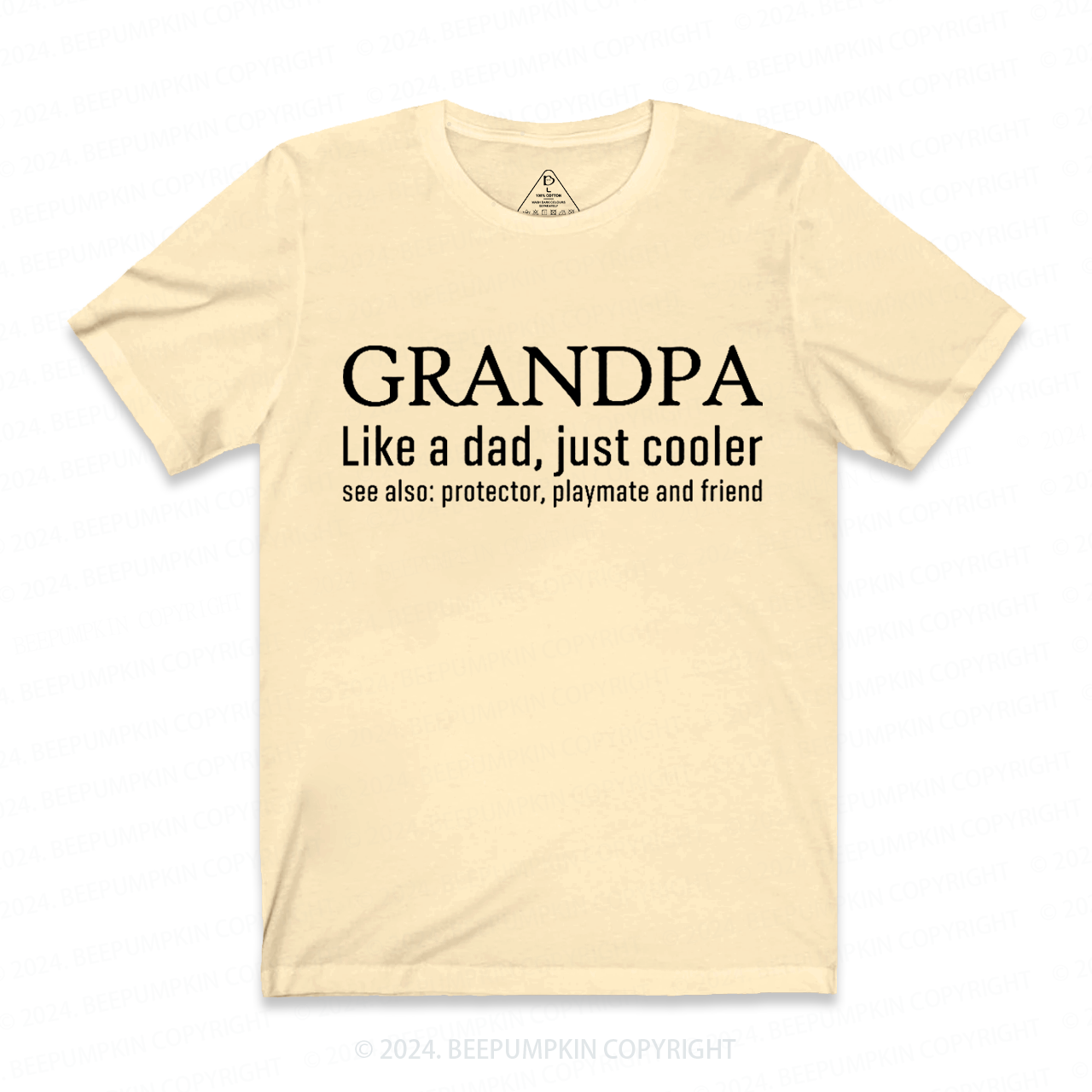Grandpa Like A Dad Just Cooler Grandparents T-shirt