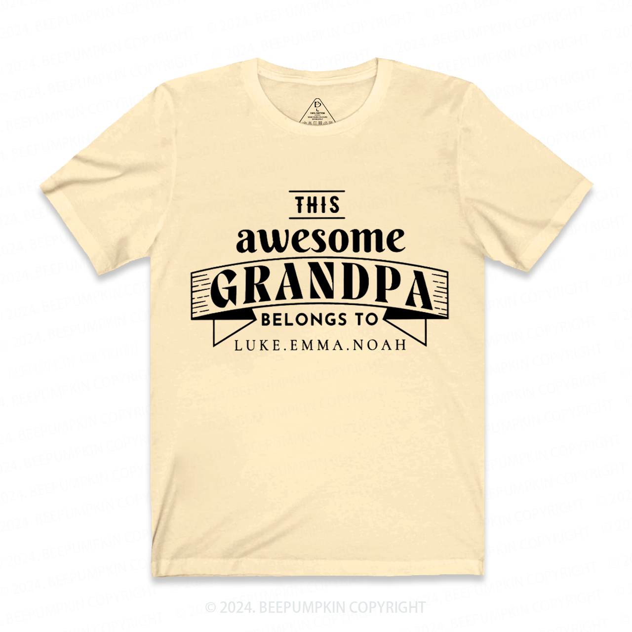 Personalized This Awesome Grandpa Belongs To XXX T-shirt