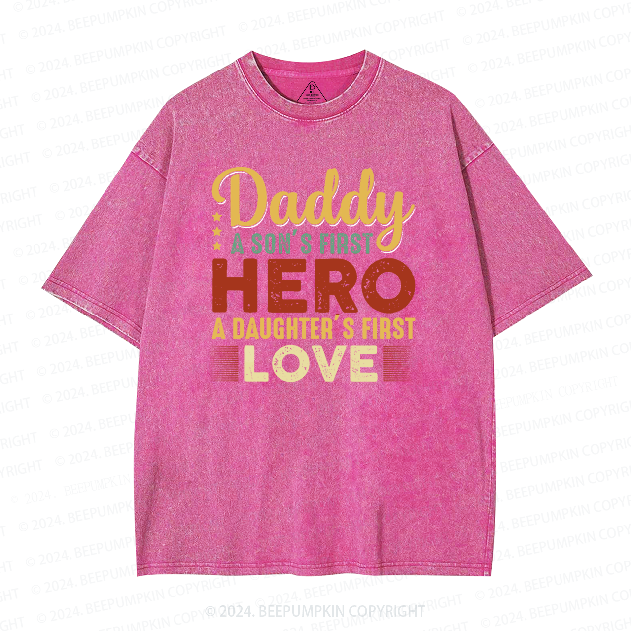Daddy Hero Washed T-Shirts 