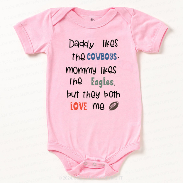 Personalized Football Rival Family Bodysuit Beepumpkin