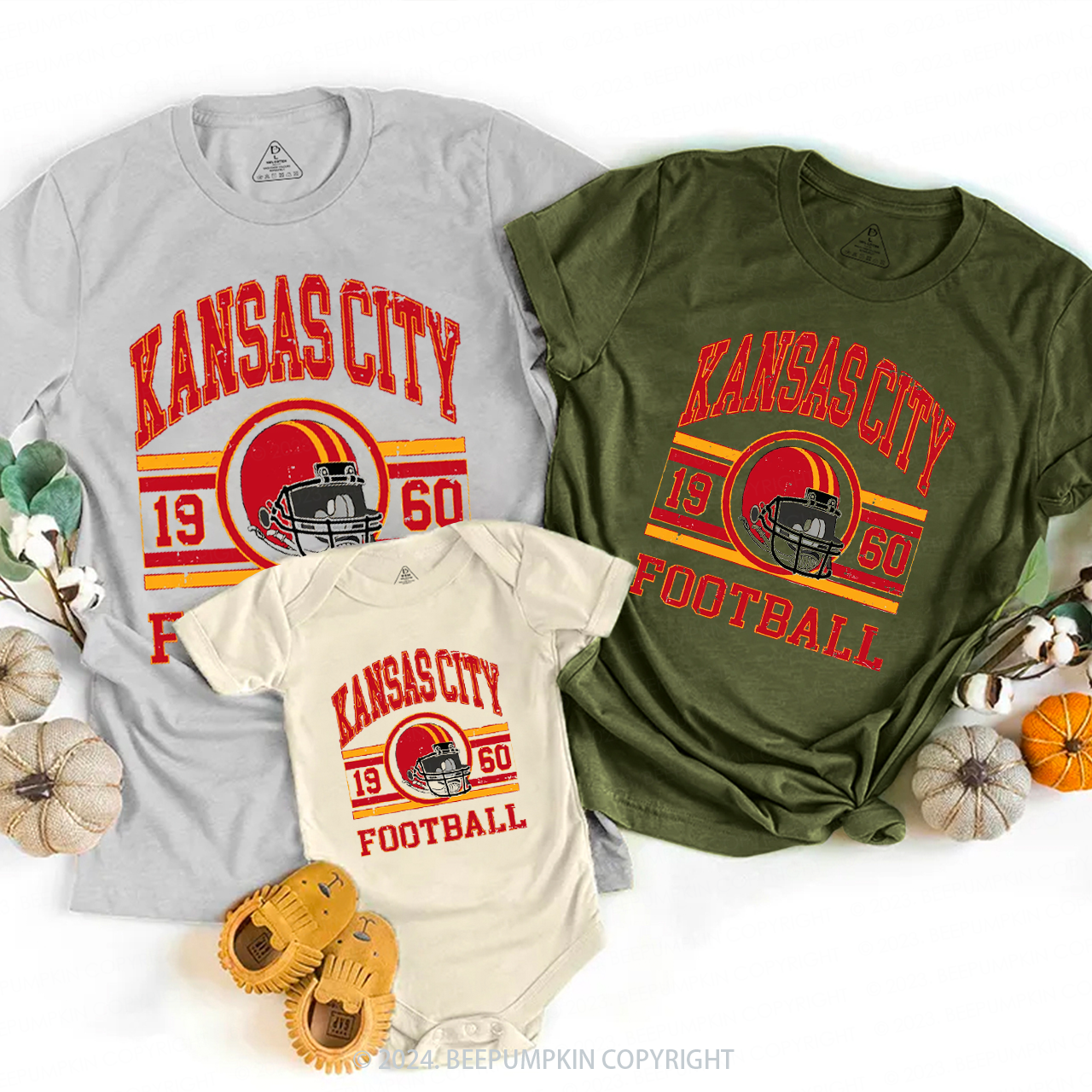 Vintage KC Fan Family Matching Tees Beepumpkin
