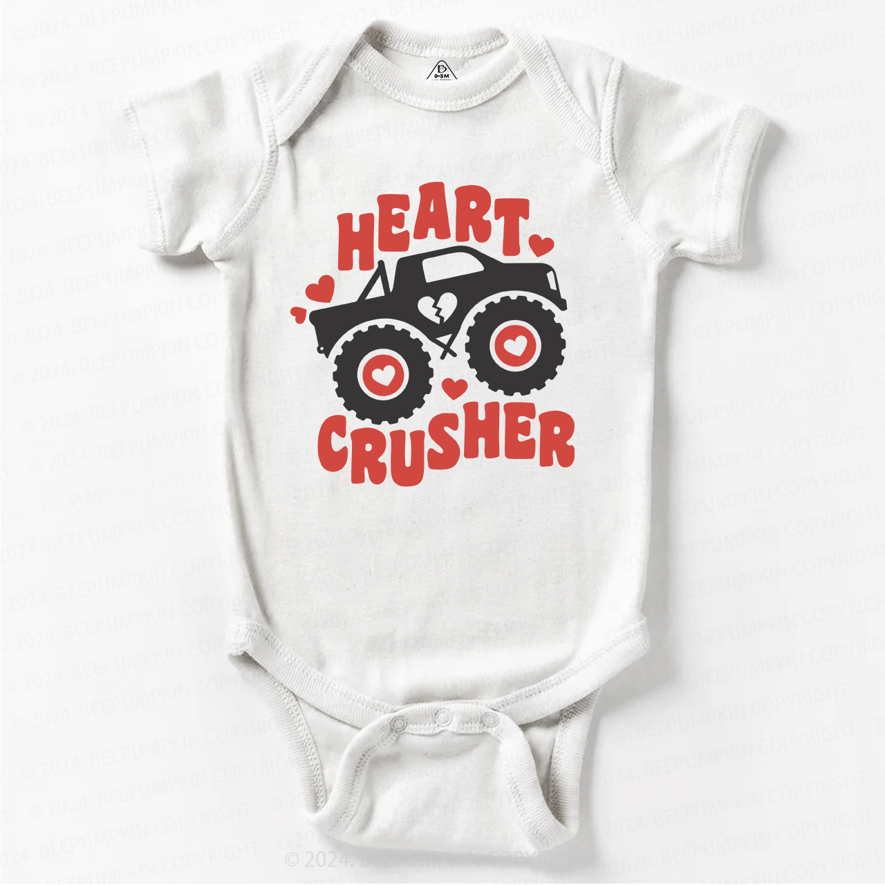 Heart Crusher Valentine's Day Bodysuit For Baby