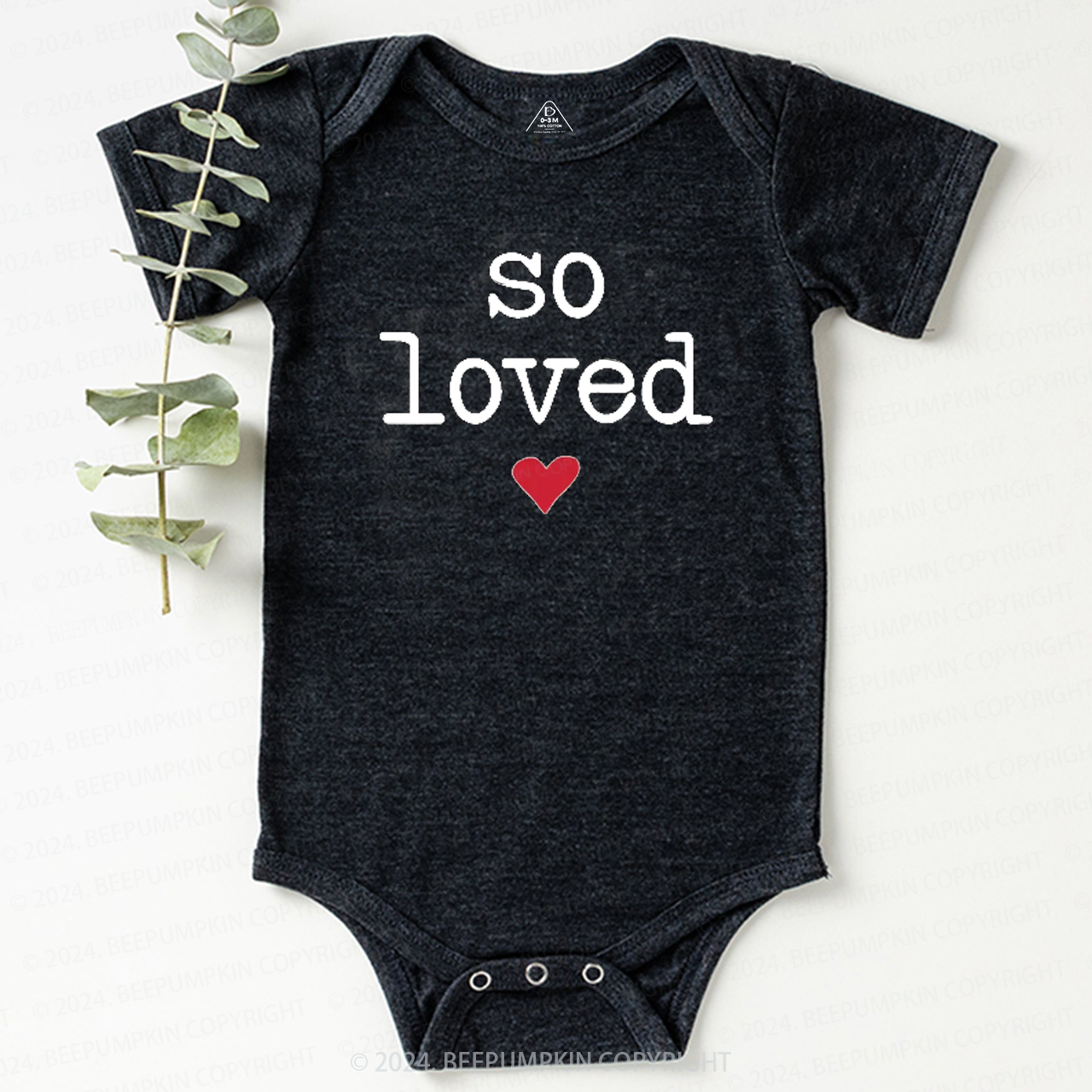 So Loved Valentine's Day Bodysuit For Baby