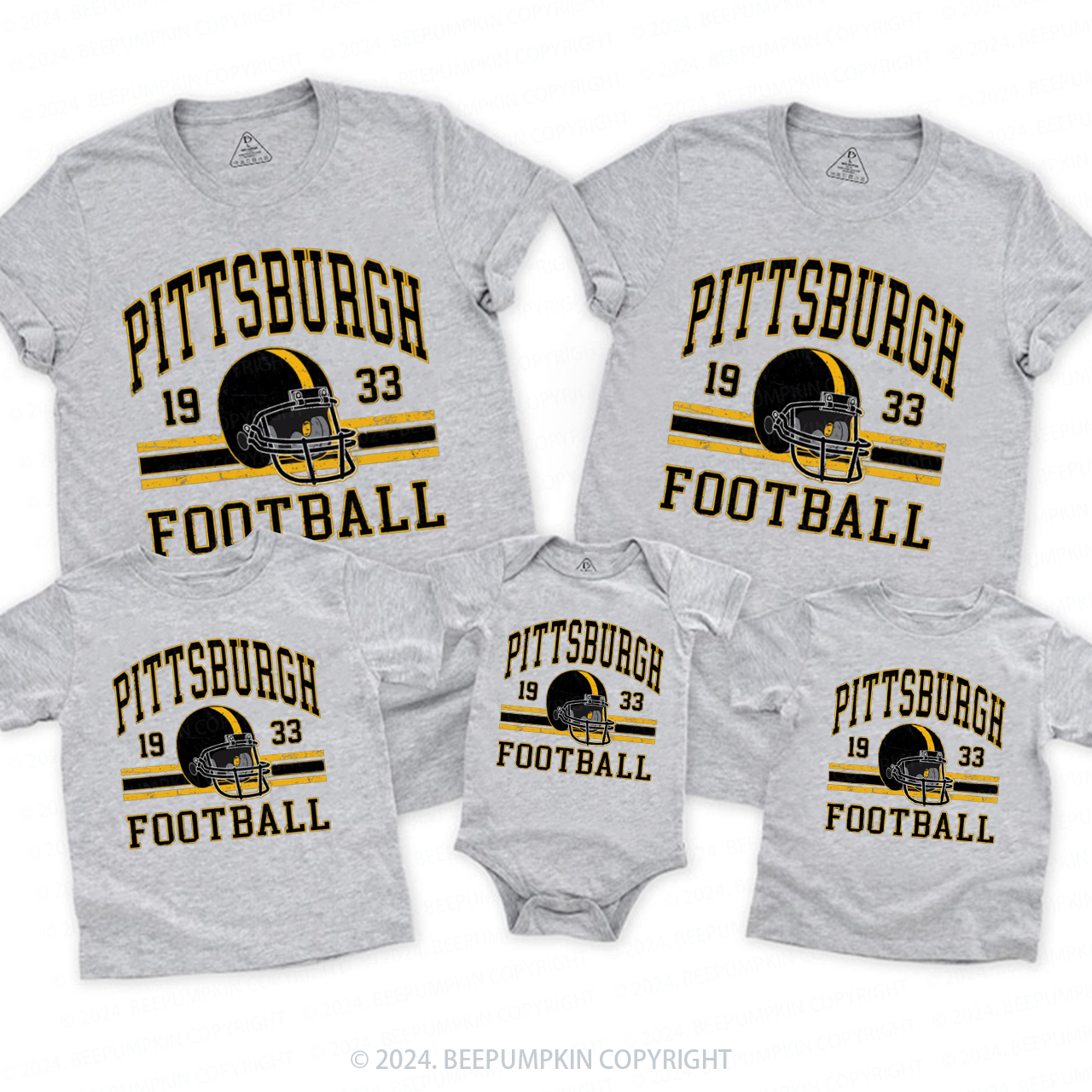 Vintage Football 23 Family Matching Tees Beepumpkin