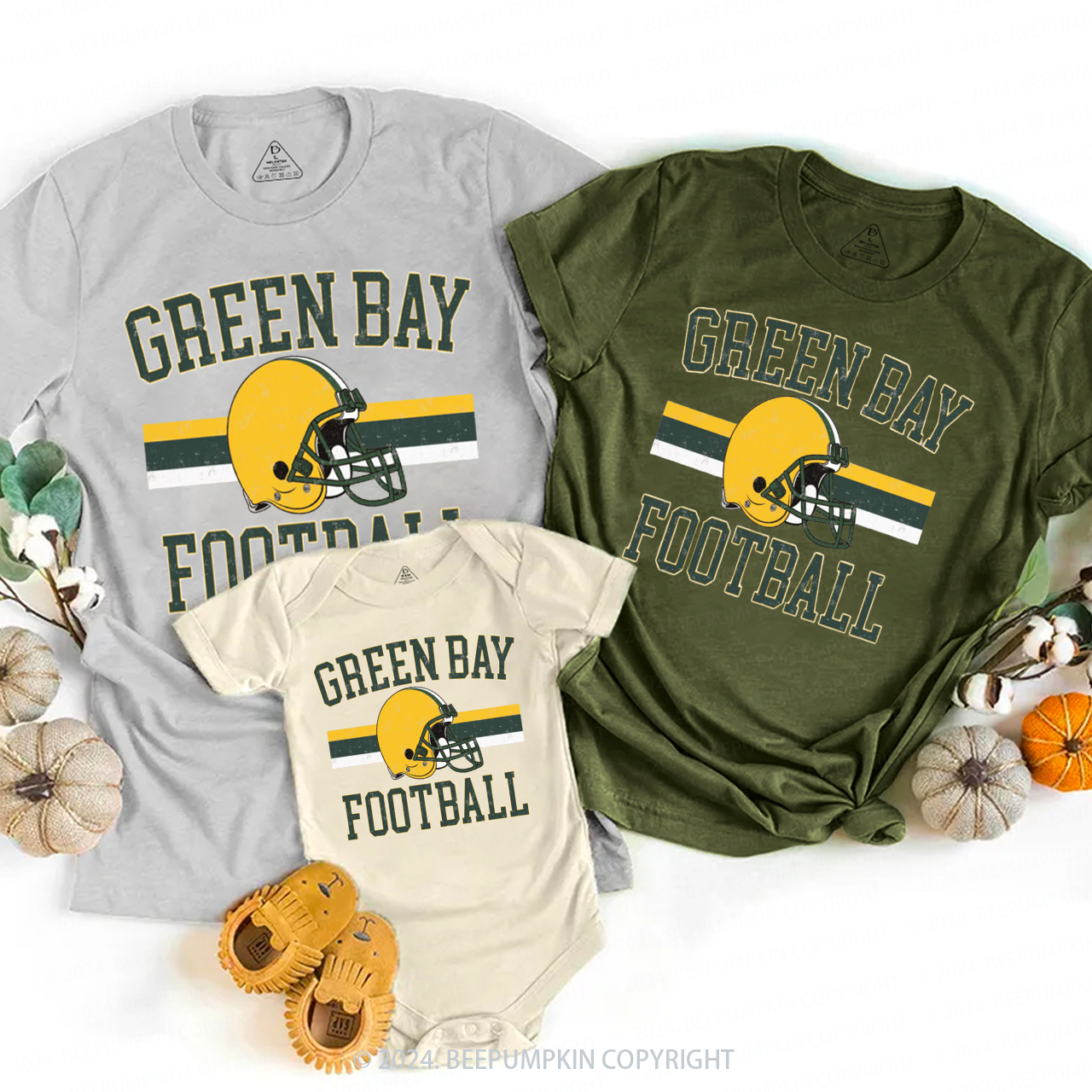 Retro Game Day Family Matching Tees Beepumpkin