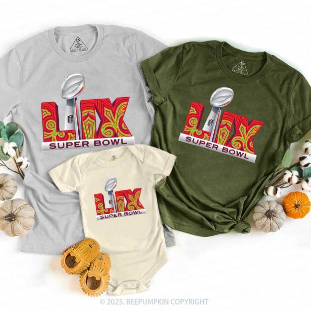 Football Fan Game Day Family Matching Tees Beepumpkin