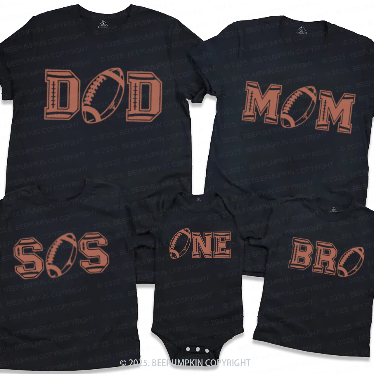 One Year Down Family Matching Tees Beepumpkin