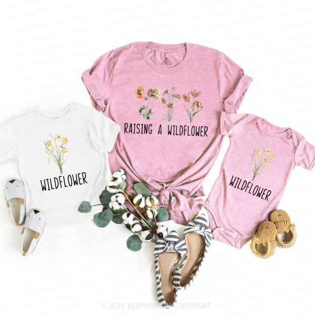 Raising A Wildflower And Wildflower Mom&Me Matching Tees