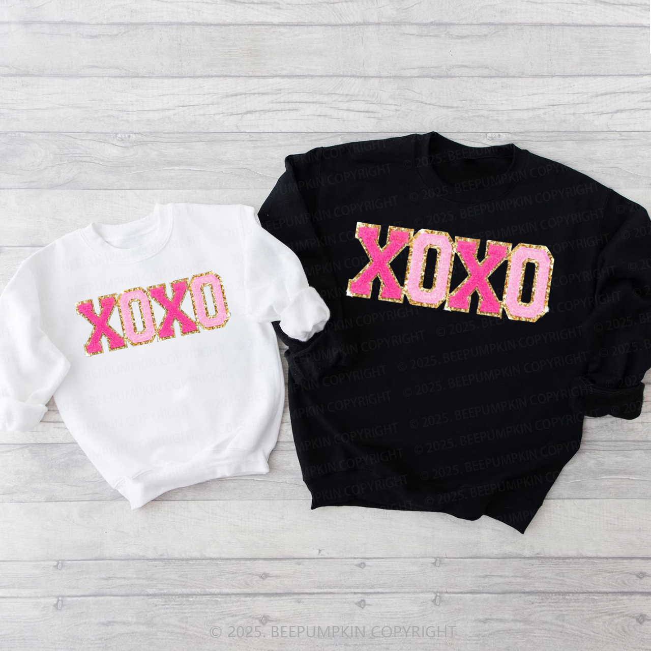 XOXO Valentines Day Sweetheart Matching Sweatshirts