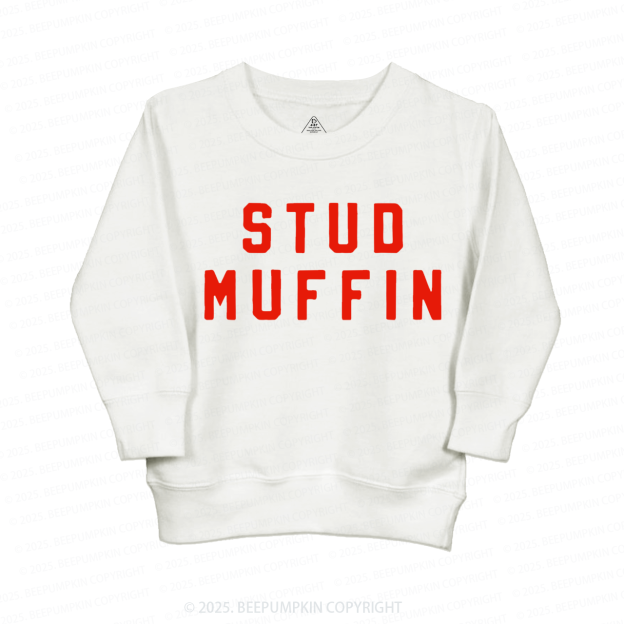 Stud Muffin Valentines Day Kids Sweatshirt