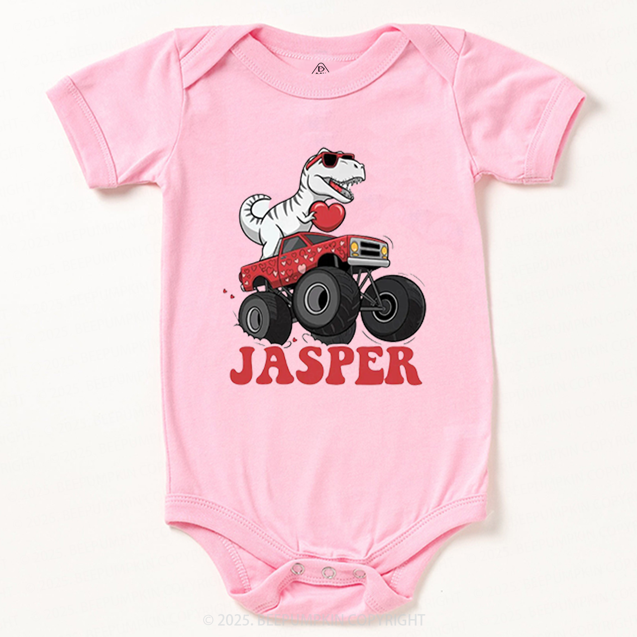 Dinosaur Valentines Bodysuit Beepumpkin