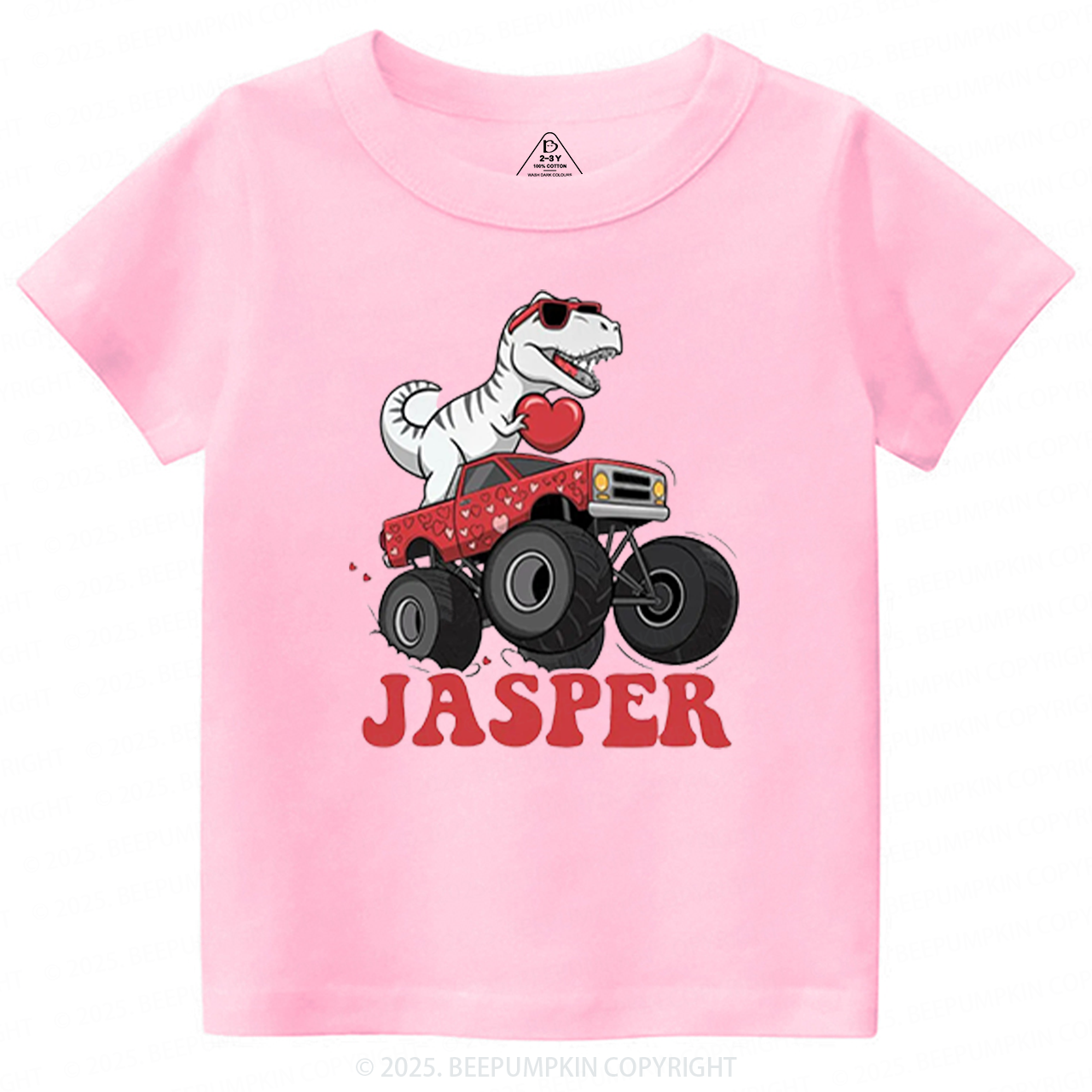 Dinosaur Valentines Toddler&Kids Tees Beepumpkin