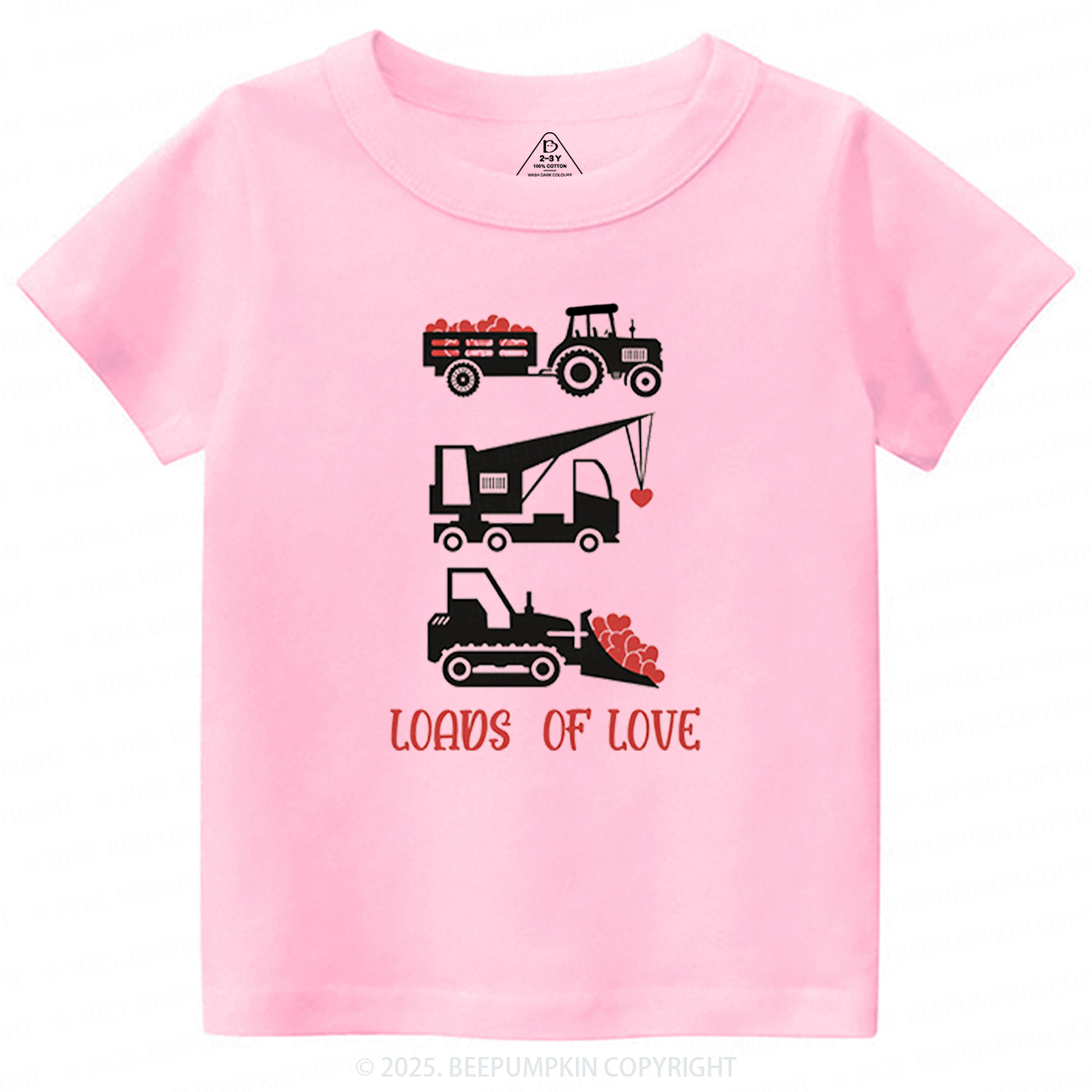 Loads of Love Valentine's Day Toddler&Kid's Tees Beepumpkin 2