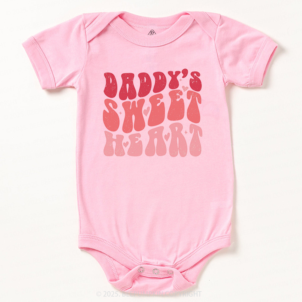 Daddy's Sweet Heart Valentine's Day Bodysuit Beepumpkin Sale-Beepumpkin™