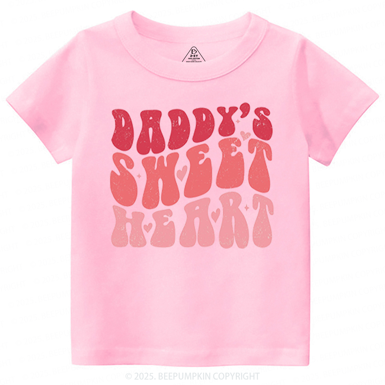 Daddy's Sweet Heart Valentine's Day Toddler&Kid's Tees Beepumpkin