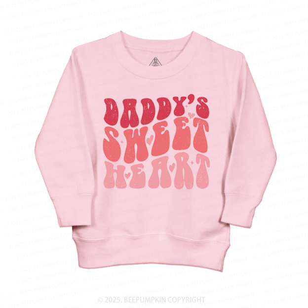 Daddy's Sweet Heart Valentine's Day Kid's Sweatshirt