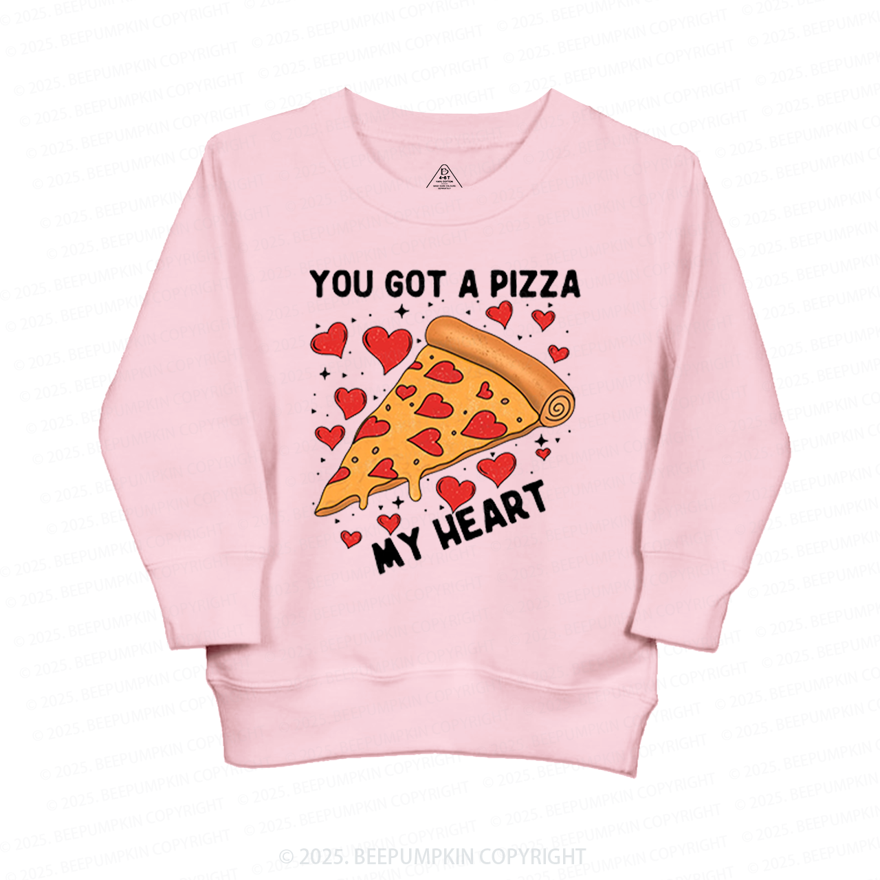 You Got A Pizza My Heart Heart Valentine's Day Kid's Sweatshirt