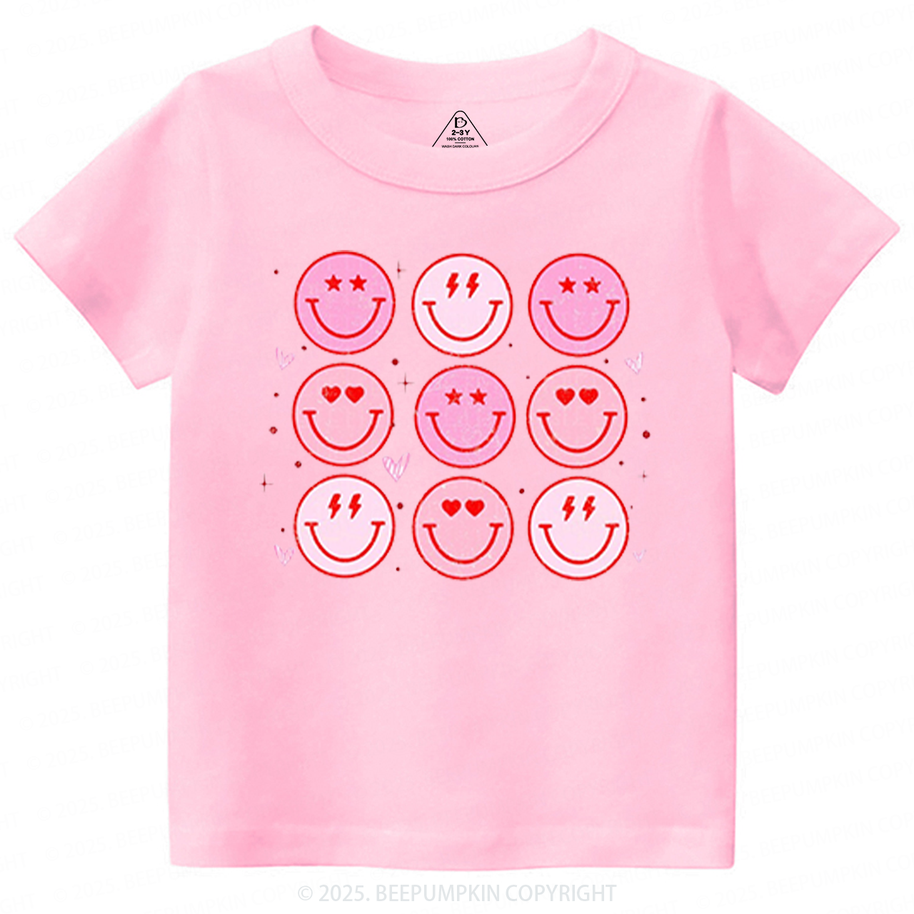 Groovy Heart Valentine's Day Toddler&Kid's Tees Beepumpkin