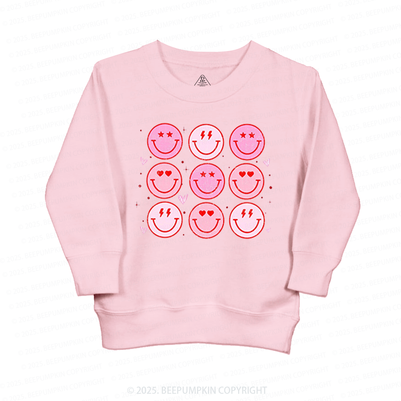 Groovy Heart Valentine's Day Kid's Sweatshirt