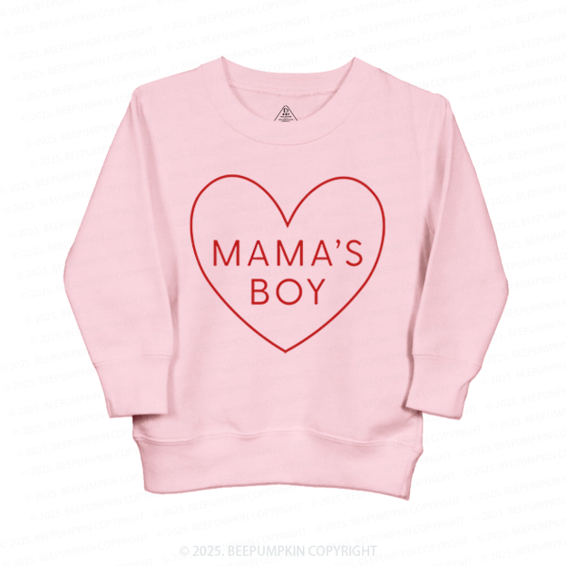 Mama's Boy Valentine's Day Kid's Sweatshirt