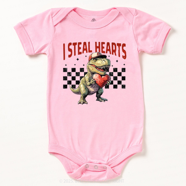I Steal Hearts Valentine's Day Bodysuit Beepumpkin