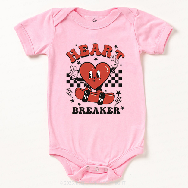 Heart Breaker Valentine's Day Bodysuit Beepumpkin 2