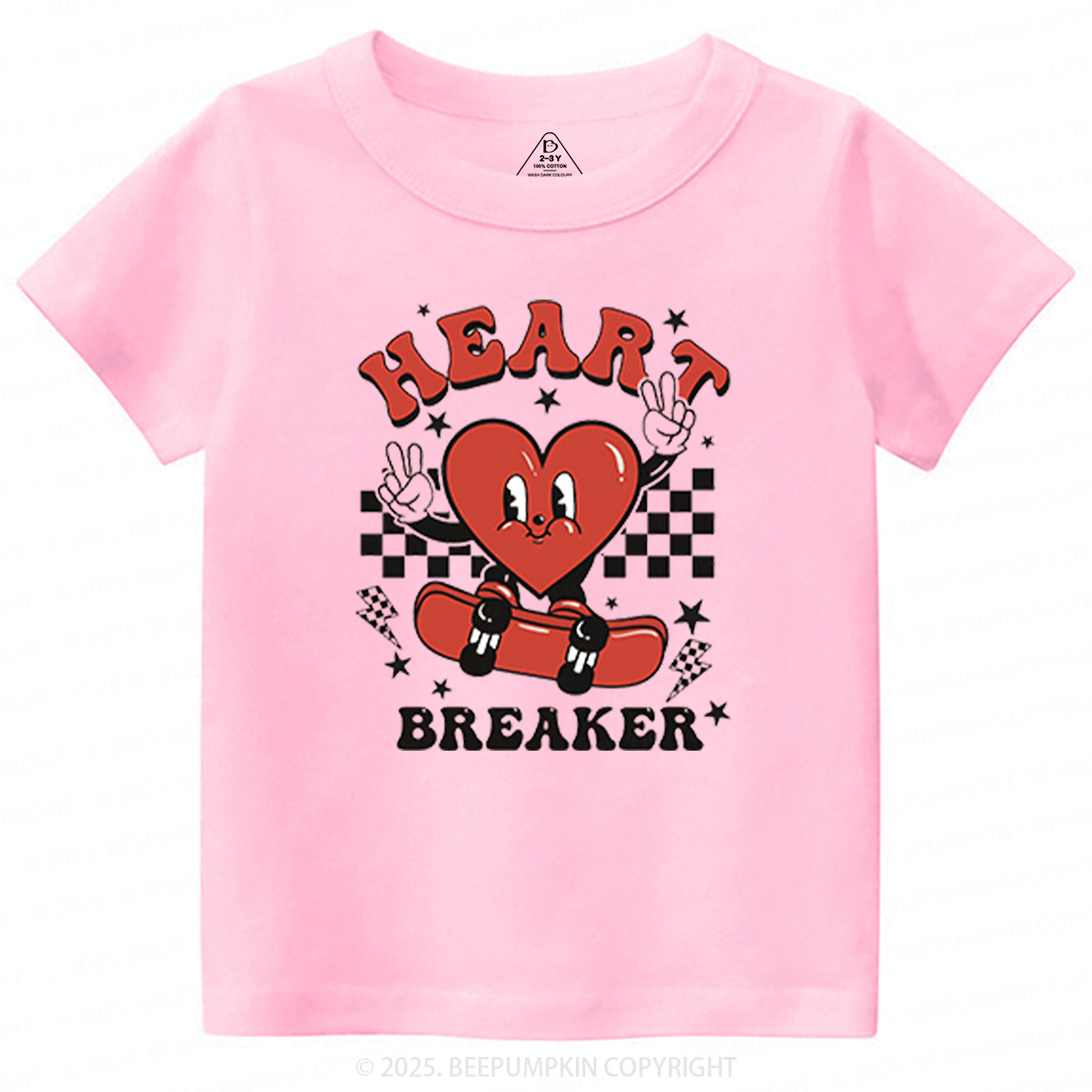 Heart Breaker Valentine's Day Toddler&Kid's Tees Beepumpkin 2