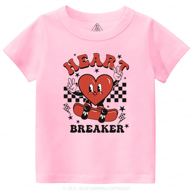 Heart Breaker Valentine's Day Toddler&Kid's Tees Beepumpkin 2