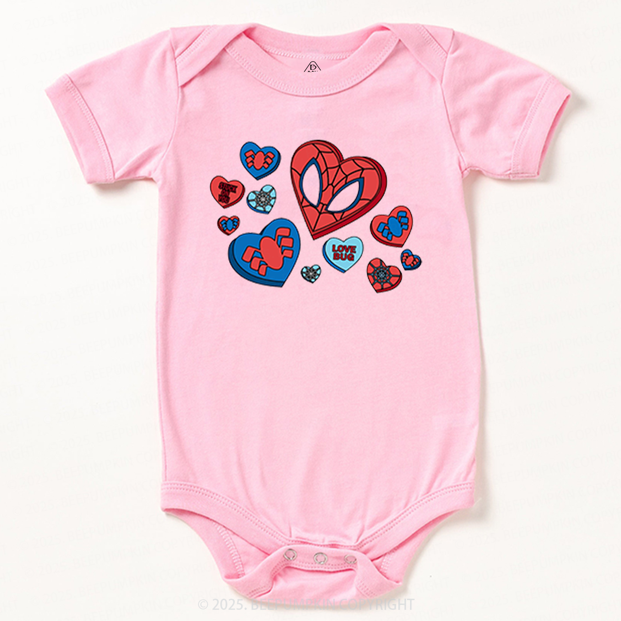 Superhero Valentine's Day Bodysuit Beepumpkin