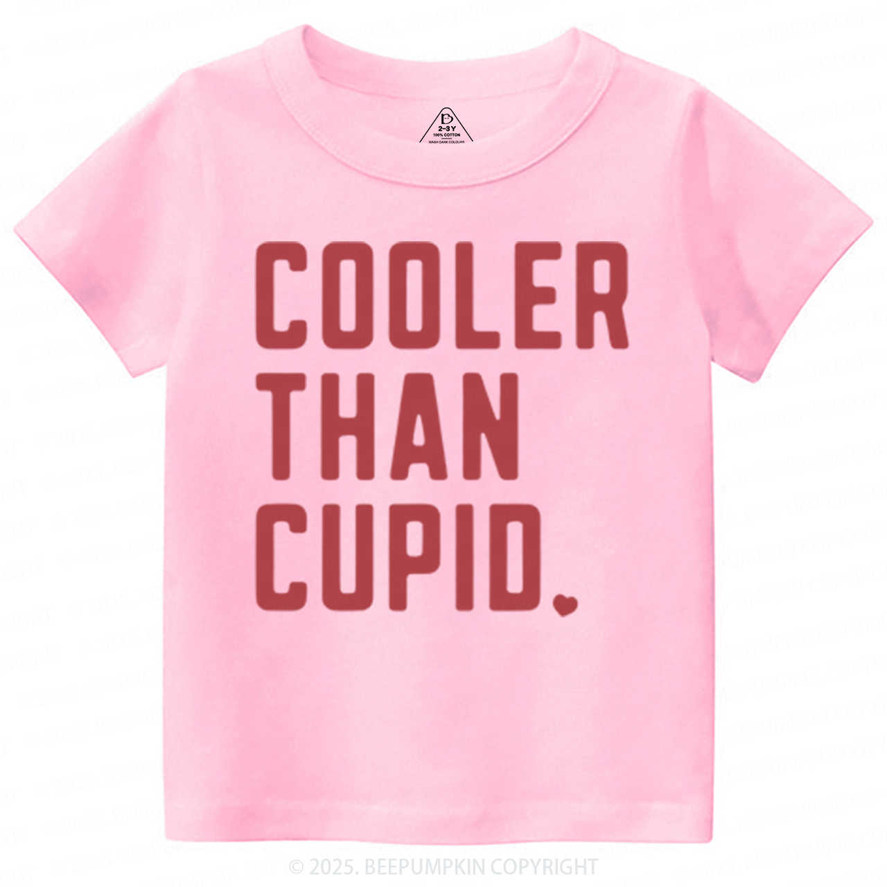 Cooler Than Cupid Valentine's Day Toddler&Kid's Tees Beepumpkin