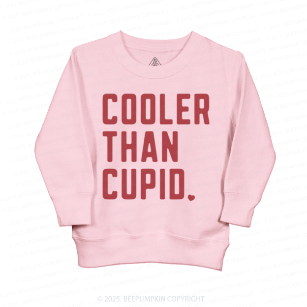 Cooler Than Cupid Valentine's Day Kid's Sweatshirt