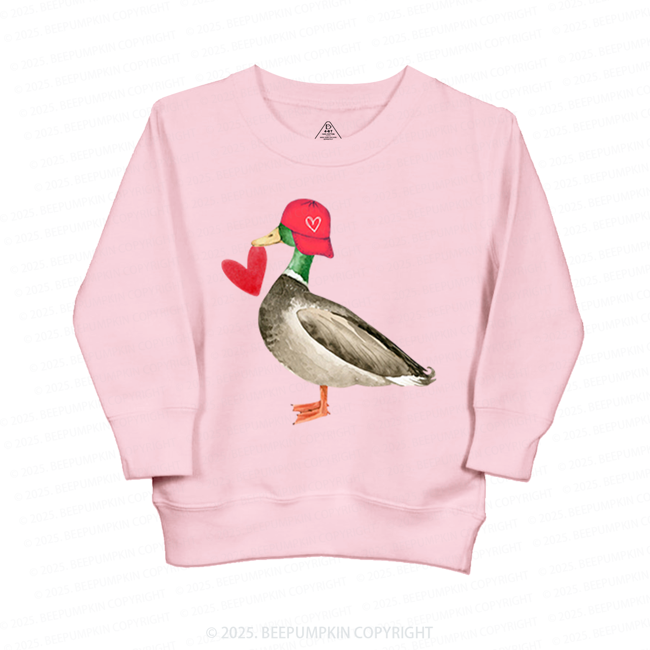 Love Duck Valentine's Day Kid's Sweatshirt