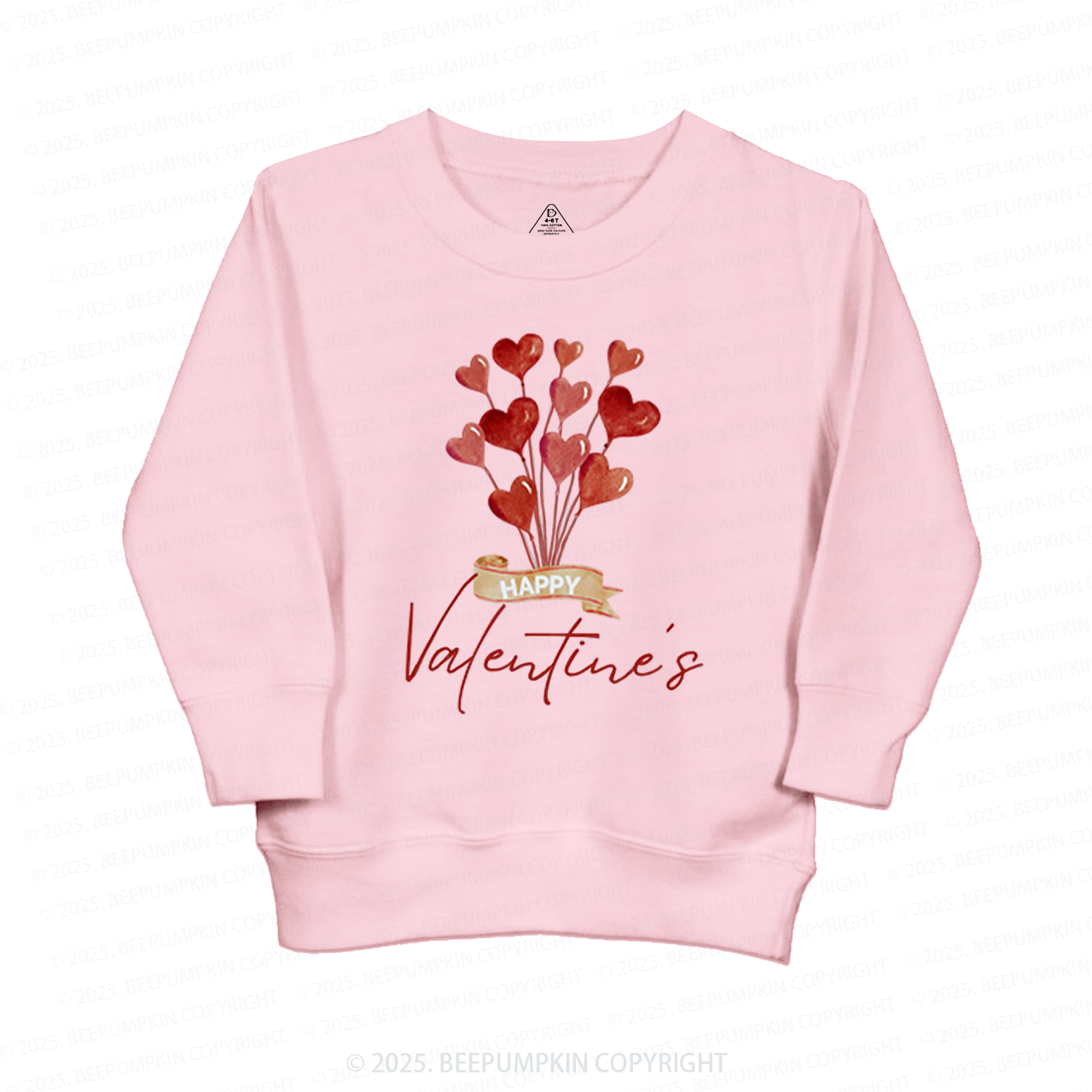 Red Hearts Valentine's Day Kid's Sweatshirt