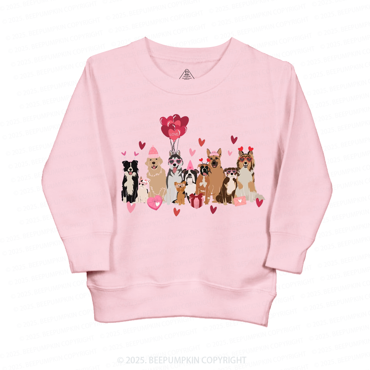 Dog Valentine's Day Kid's Sweatshirt