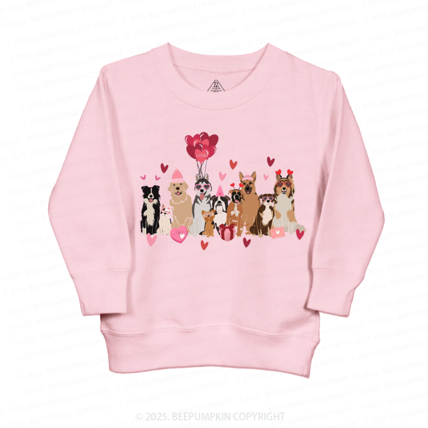 Dog Valentine's Day Kid's Sweatshirt