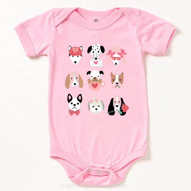 Dog Family Valentine's Day Bodysuit Beepumpkin