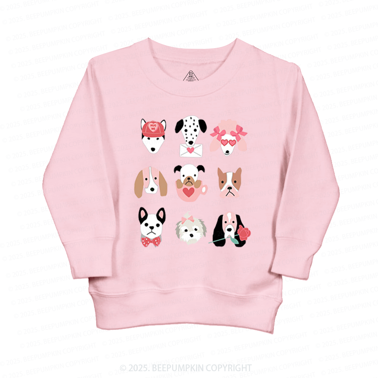 Dog Family Valentine's Day Kid's Sweatshirt
