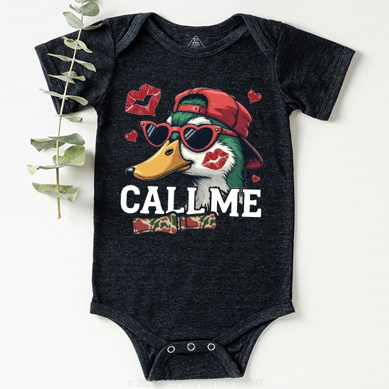 Duck Hunting Valentine's Day Bodysuit Beepumpkin