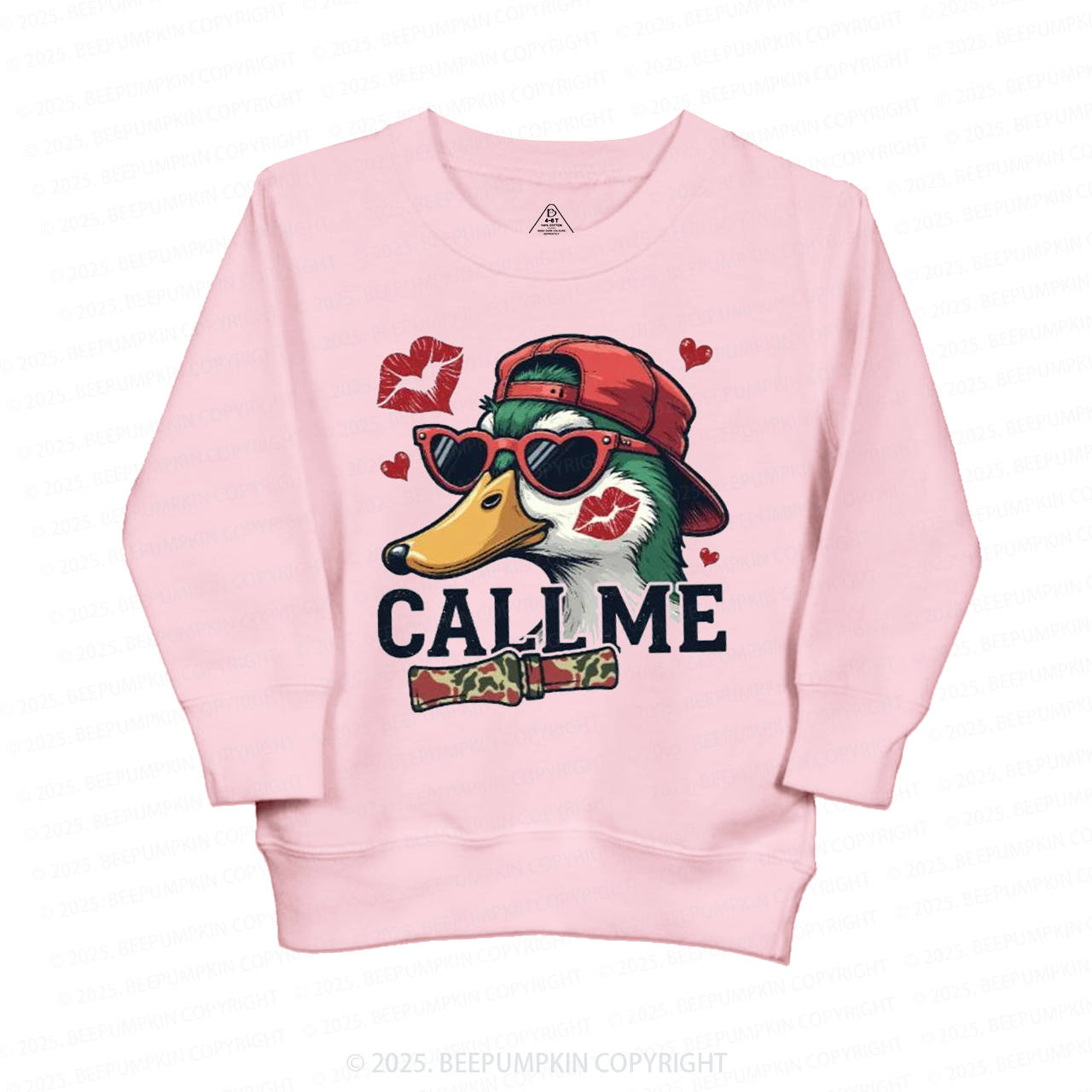 Duck Hunting Valentine's Day Kid's Sweatshirt