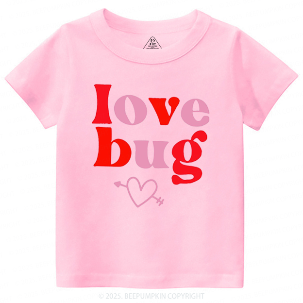 Love Bug Valentine's Day Toddler&Kid's Tees Beepumpkin 2