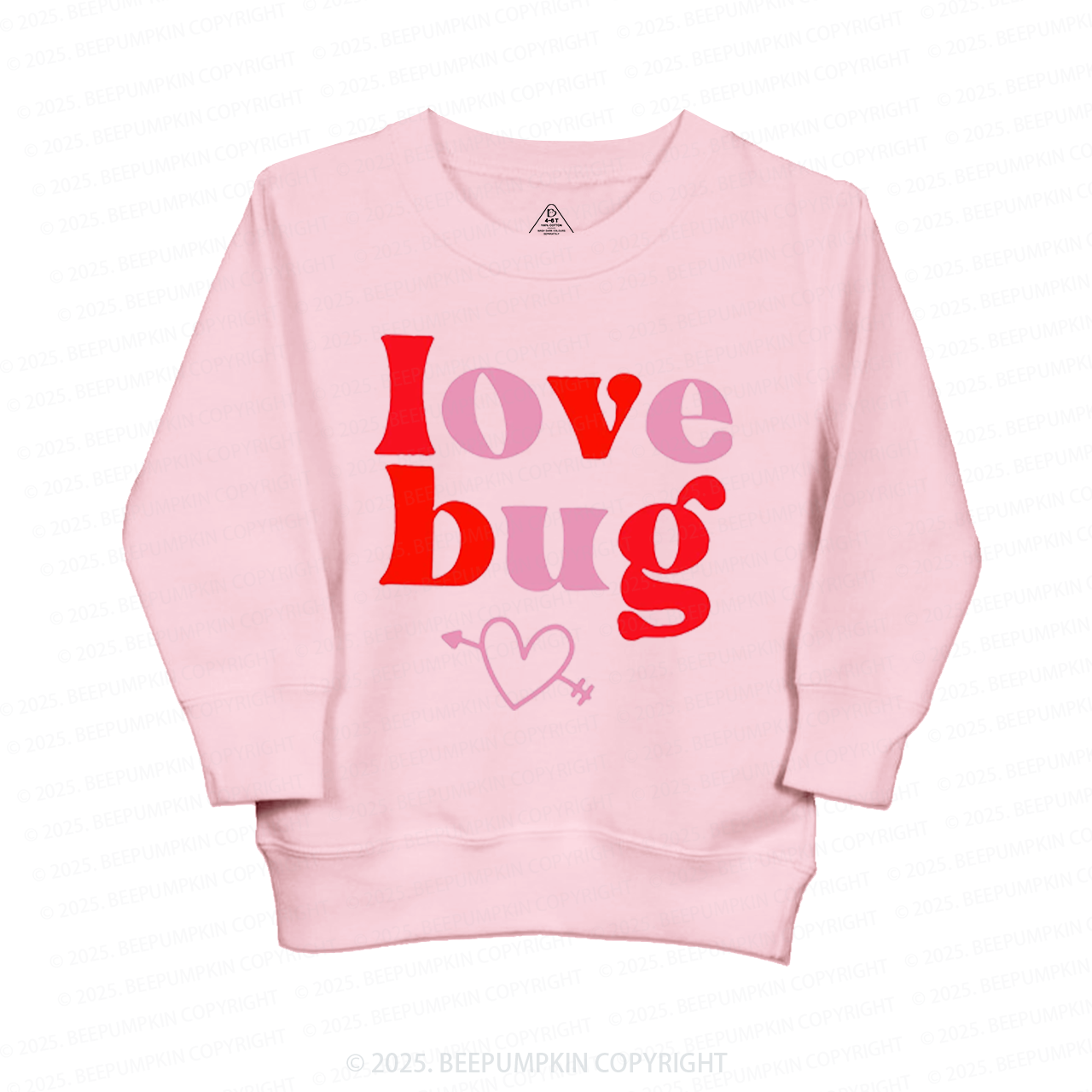 Love Bug Valentine's Day Kid's Sweatshirt 2