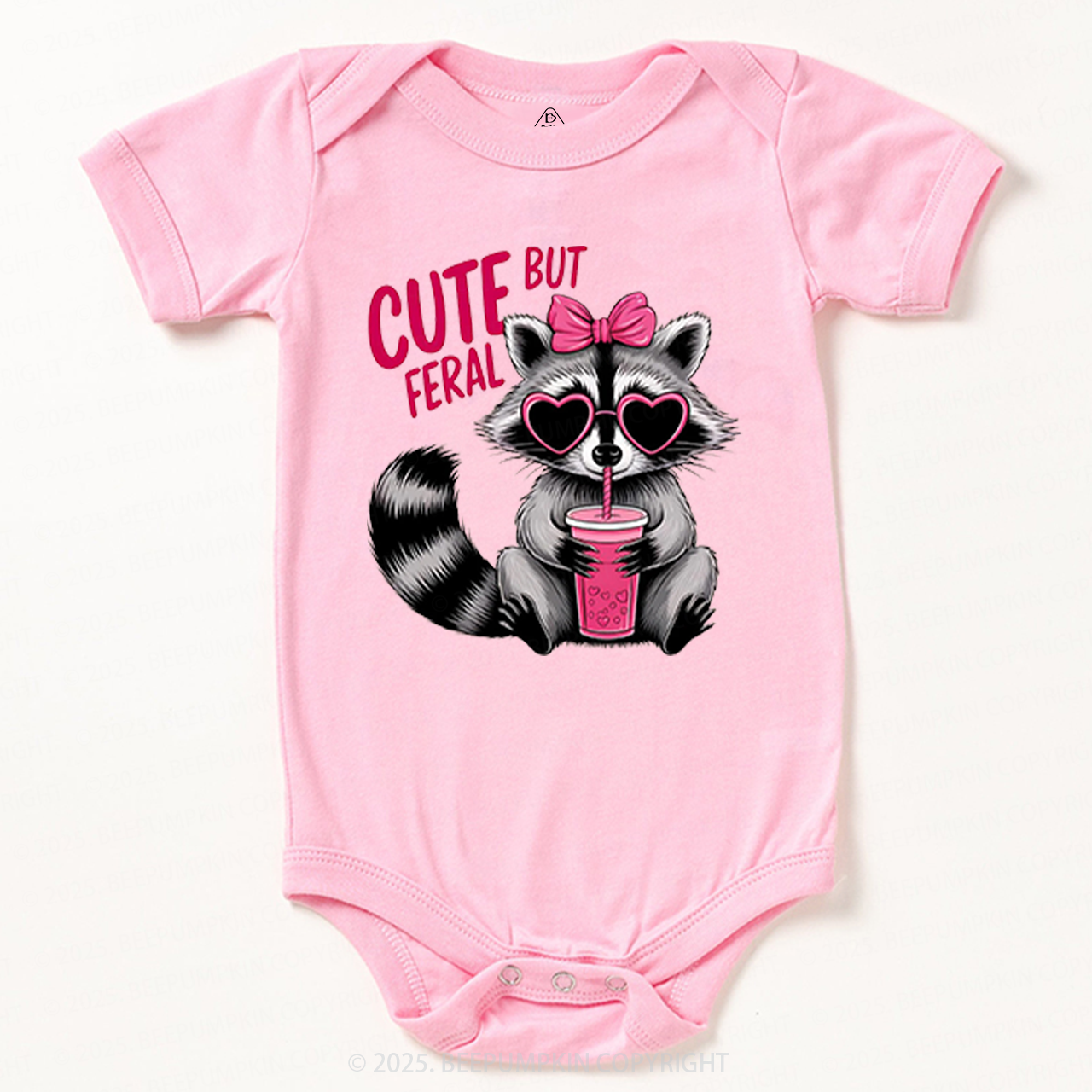 Cute But Feral Valentine's Day Bodysuit Beepumpkin