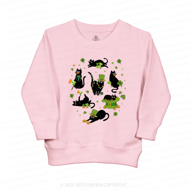 Cat St. Patrick's Day Kid's Sweatshirt