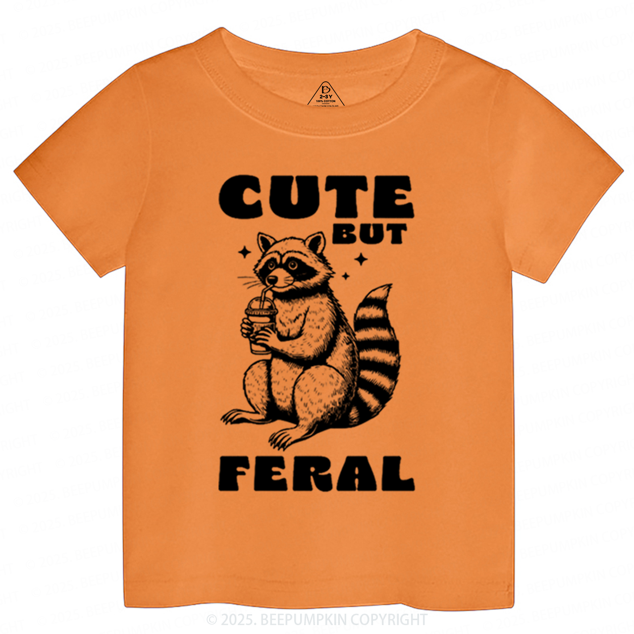 Cute But Feral Toddler&Kid's Tees Beepumpkin