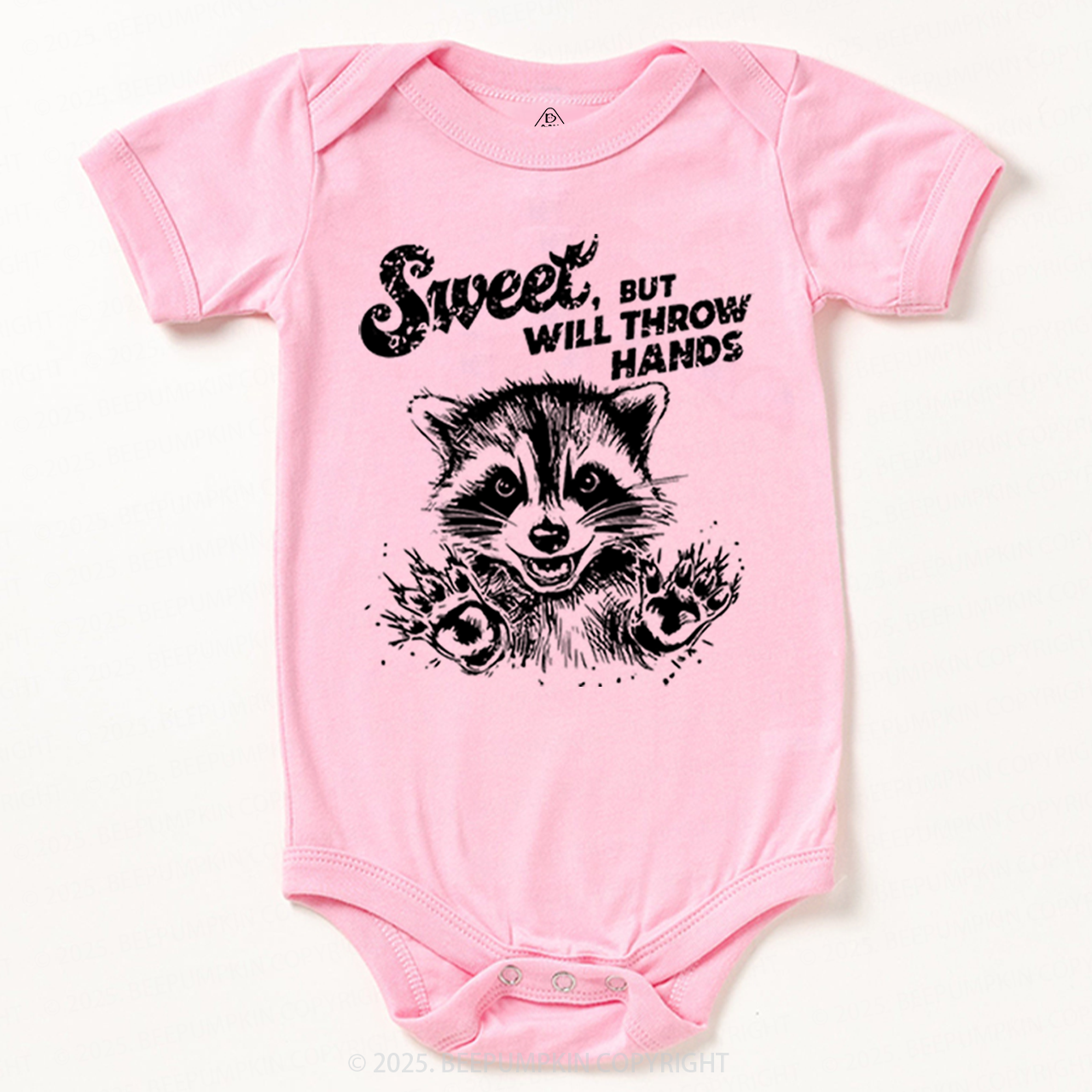 Sweet But Will Throw Hand Bodysuit Beepumpkin