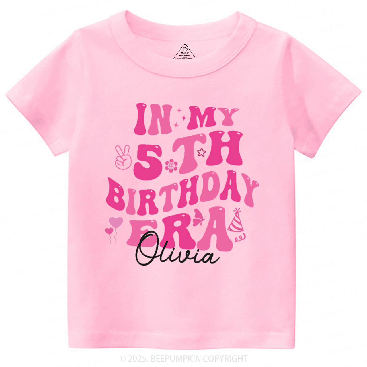 Personalized In My Birthday Era Toddler&Kid's Tees Beepumpkin