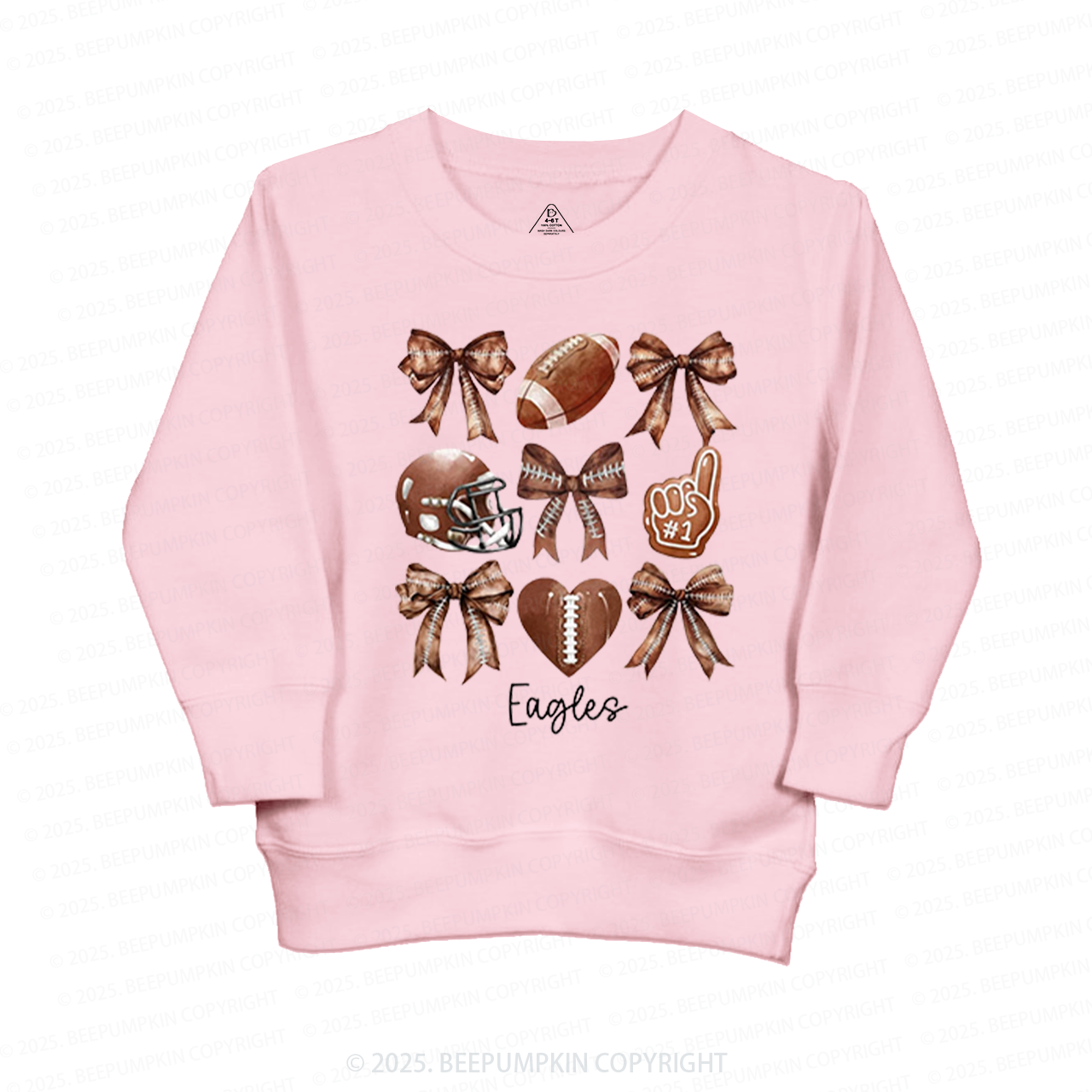 Personalized Kids Name Football Kid's Sweatshirt