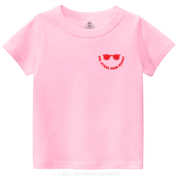 Mr Steal Your Heart Valentine's Day Toddler&Kid's Tees Beepumpkin
